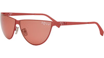 Fendi Cut Out Red Cat Eye Sunglasses