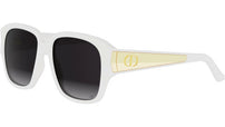 DiorGlow S2I White Geometric Sunglasses