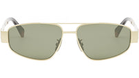 Metal Triomphe Shiny Gold Pilot Sunglasses
