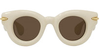 Inflated White Pantos Sunglasses