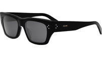 3 Dots HD Black Geometric Sunglasses