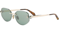 Serpenti Forever Shiny Gold Oval Sunglasses
