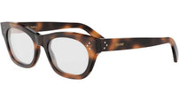 CELINE 3 Dots Tortoise Cat Eye Eyeglasses