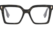 Fendi Bold Grey Square Eyeglasses