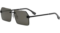 Fendi Sky Black Rectangular Sunglasses