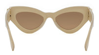FF Diamonds Beige Cat Eye Sunglasses