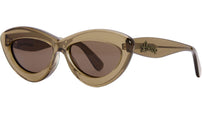 Curvy Brown Cat Eye Sunglasses