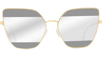 Stripes Gold Cat Eye Sunglasses