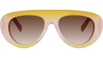 Triomphe Stamp Pink Pilot Sunglasses