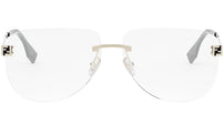 Fendi Sky Yellow Pilot Eyeglasses