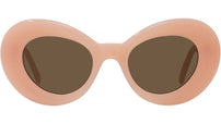 Curvy Pink Geometric Sunglasses