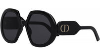 DiorBobby R1U Shiny Black Geometric Sunglasses