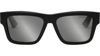 Dior3D S2I Shiny Black Squared Sunglasses