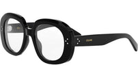 CELINE 3 Dots Black Round Eyeglasses