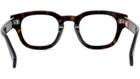 1970 Havana Geometric Eyeglasses