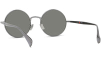Boke Flower Silver Round Sunglasses