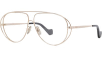 Signature Gold Geometric Eyeglasses