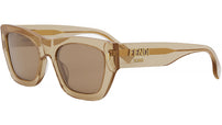 Fendi Roma Brown Rectangular Sunglasses