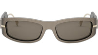 Fendigraphy Brown Oval Sunglasses