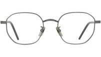 Titanium Ruthenium Geometric Eyeglasses