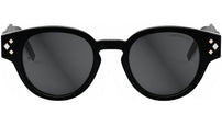 CD Diamond R2I Black Round Sunglasses