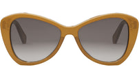 CELINE Thin Honey Butterfly Sunglasses