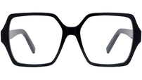 4G Black Square Eyeglasses