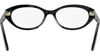 DiorGlowO B1I Black Oval Eyeglasses