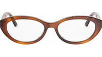 DiorGlowO B1I Brown Oval Eyeglasses