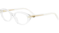 DiorGlowO B1I Crystal Oval Eyeglasses