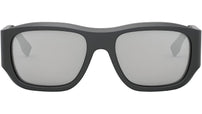 FF Squared Grey Rectangular Sunglasses