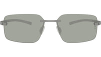 Flex Silver Geometric Sunglasses
