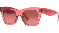 CELINE 3 Dots Rose Crystal Cat Eye Sunglasses
