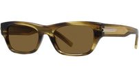 GV One Brown Havana Rectangular Sunglasses