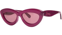 Curvy Red Cat Eye Sunglasses