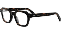 CELINE Thin 2 Dots Tortoise Square Eyeglasses