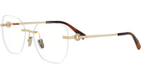 Bvlgari Bvlgari Gold Geometric Eyeglasses