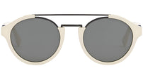 Fendi Diagonal FE40058U 25C White Round Sunglasses