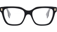 Fendi Bold Black Square Eyeglasses