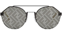 Fendi Sky Grey Round Sunglasses