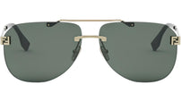 Fendi Sky Yellow Pilot Sunglasses