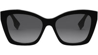 Lettering Grey Gradient Cat Eye Sunglasses