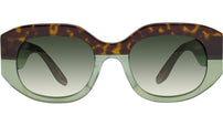 Sueno Green Geometric Sunglasses