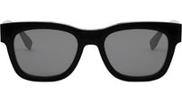 Fendi Diagonal Black Square Sunglasses
