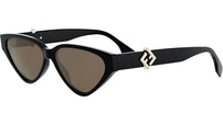 FF Diamonds Black Cat Eye Sunglasses