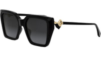 FF Diamonds Black Square Sunglasses