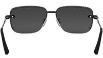NeoDior S4U Black Rectangular Sunglasses