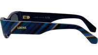 Signature Blue Geometric Sunglasses