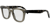 DiorBlackSuitO S10I Brown Geometric Eyeglasses