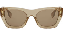 Fendi Roma Brown Rectangular Sunglasses